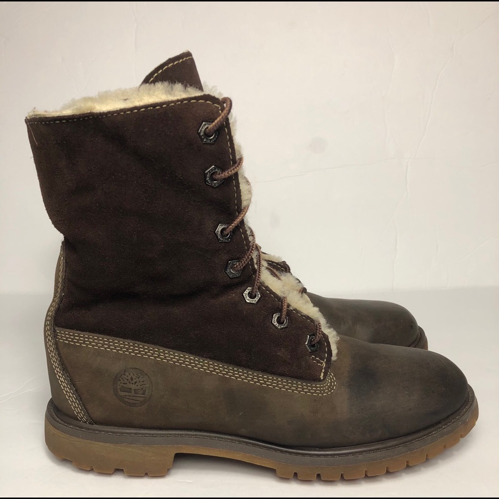 Timberland 10 Teddy Fleece FoldDown Waterprf Boots